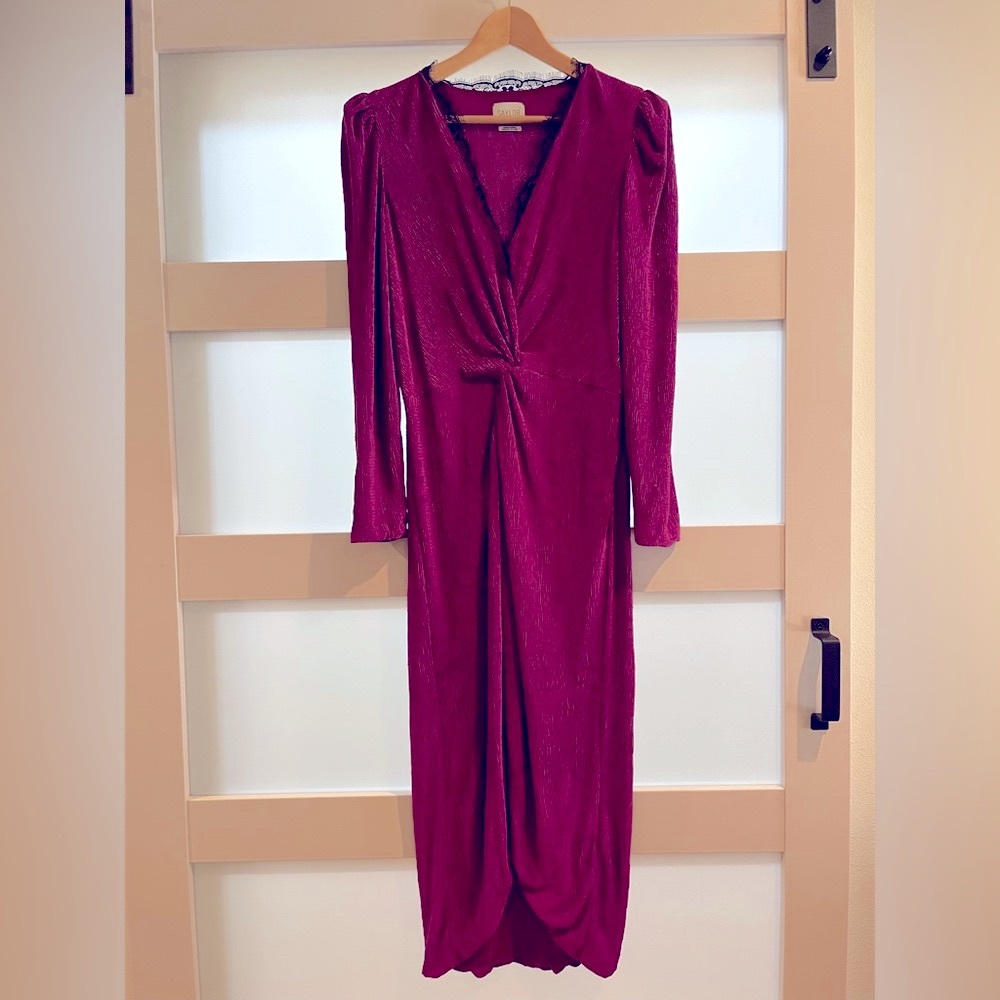 SAYLOR Pink Cocktail Mid Dress